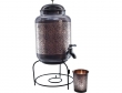 5 Liter Copper Water Dispenser with 1 Tumbler and Stand