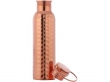 Pure Copper Hammered Bottle with Handle 600 ML