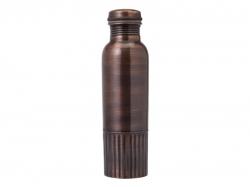 Pure Copper Water Bottle Brown Antique Look